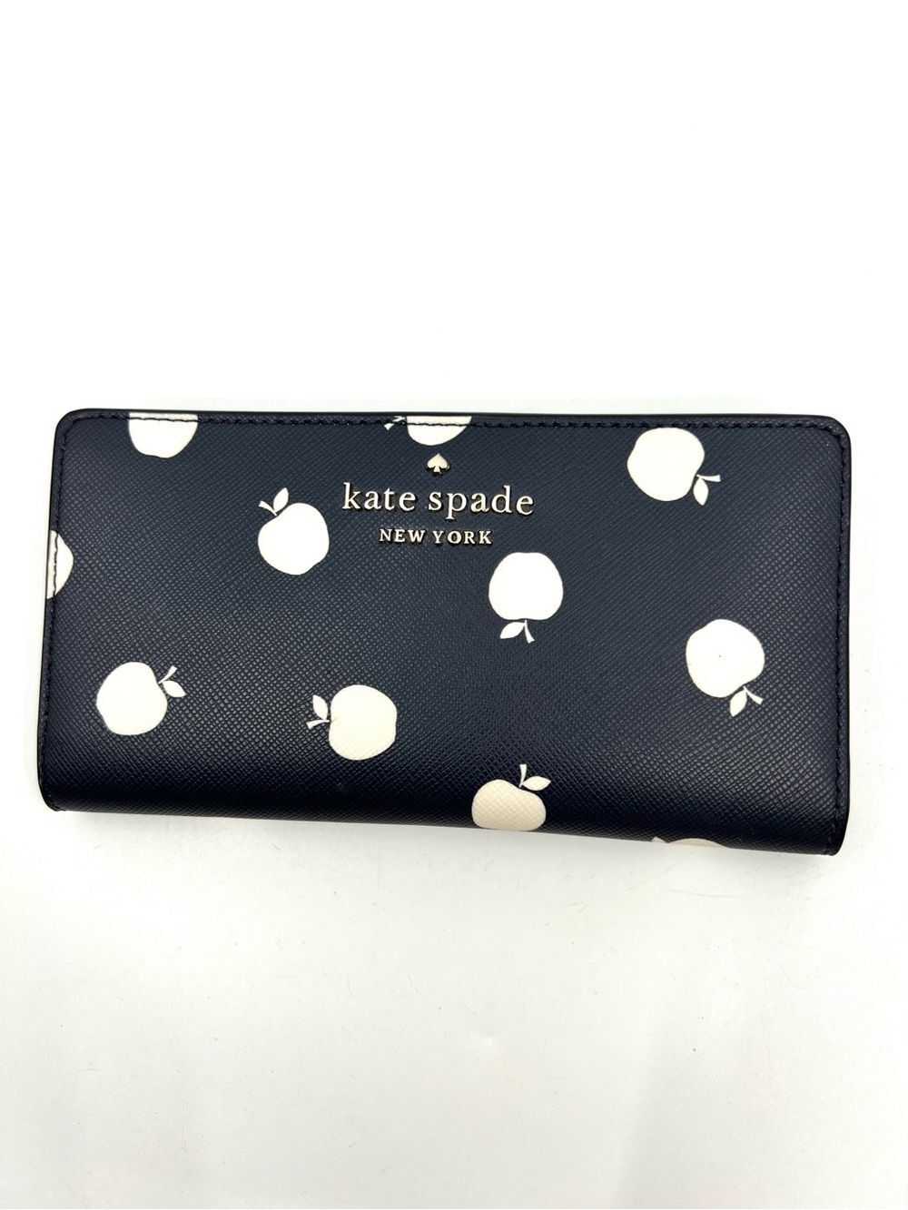 Kate Spade Staci white apple bifold wallet like new